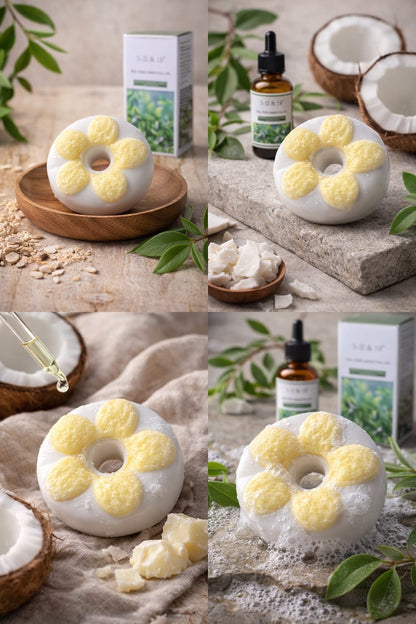 Jabón Artesanal Flor de Jojoba & Coco – Tea Tree