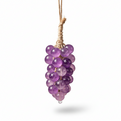 Jabón Decorativo Uva Morada en Cordel – Esencia Ylang-Ylang (20 Uvas)